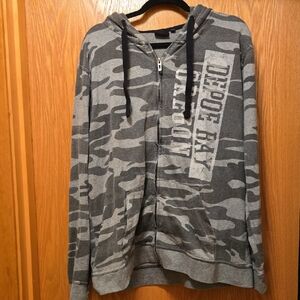 Burnside Gray Camouflage Hoodie